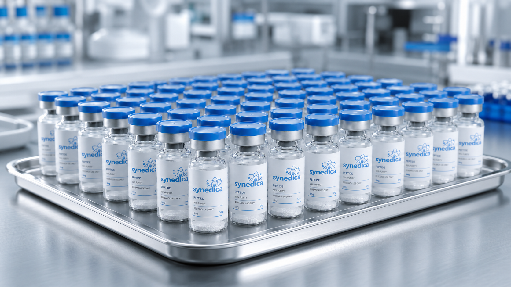 Synedica research peptide vials